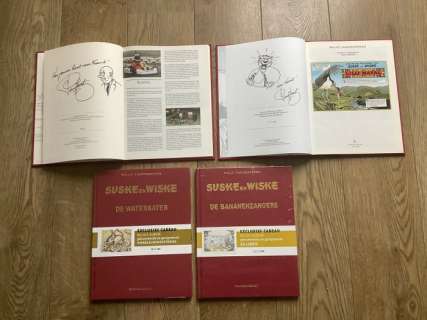 Luc Morjaeu En P.Van Gucht | Suske en Wiske - 249, 267, 309 en 315A - VKR reeks Luxe - De razende Race, Lilli Natal, De Watersater en De Bananenzangers - Cartonné - EO | Catawiki