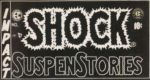 Original EC Production Positive- SHOCK SuspenStories Title (1pcs) | Russ Cochran