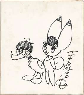 Osamu Tezuka Hand-Drawn Shikishi "W3" | Mandarake (Big Web)