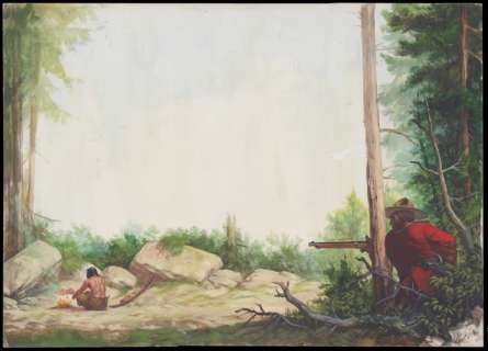 Kresse, Hans G. | Kresse, Hans G. - Originele tekening in kleur - PEP - De indianenvreter - (1967) | Catawiki