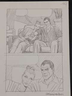 Sergio Zaniboni | Diabolik - Zaniboni - Tavola Preliminare "Eva e Diabolik" - Firmata - Page volante - Exemplaire unique | Catawiki