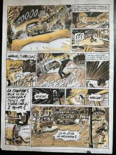 Van Liemt, Simon | Van Liemt, Simon - Planche originale préparatoire - Les Nouvelles Enquêtes de Ric Hochet T6 - Le Tiercé de la mort - (2022) | Catawiki