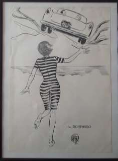 Crepax, Guido | Crepax, Guido - illustrazione originale "Il Sorpasso" - (1992) | Catawiki