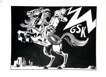 Crepax, Guido | Crepax, Guido - original illustration "GSK" | Catawiki