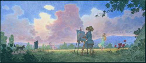 Didier Cassegrain - Illustration originale réalisée pour la jaquette de l‘édition limitée du réseau Les libraires ensembles - Nymphéas noirs