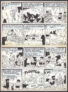 Bob de Moor - Planche Originale (P.27) - | Bob De Moor - Planche originale (p.27) - Les Aventures d’Oncle Zigomar/ De avonturen van Nonkel Zigomar - L’Empire des Taupes /Het Mollenrijk - (1955/2023) | Catawiki