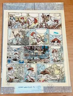 Henk Kuijpers | Franka - Originele inkleuring + zwartfilm voor Wordt Vervolgd - Page volante - (1985) | Catawiki