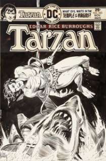Joe Kubert Tarzan #243 Cover Original Art (DC, 1975). Joe Kubert art fans -- when’s the last time you’ve seen - | Heritage