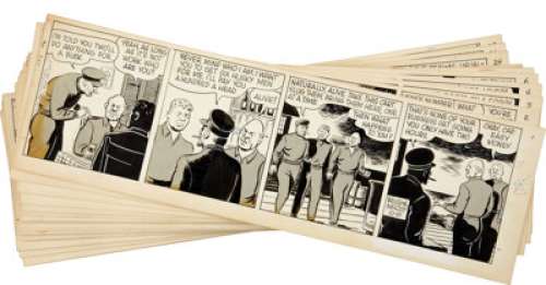 Wilson McCoy The Phantom Daily Comic Strip Original Art Group (King Features Syndicate, 1955). While he -