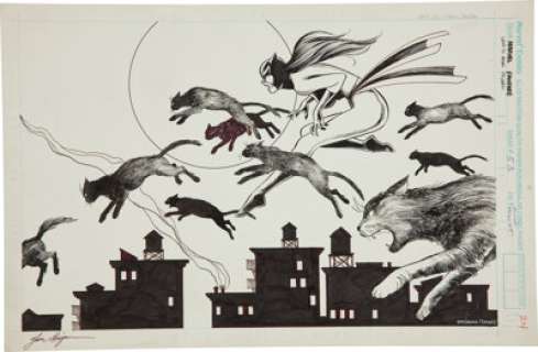 June Brigman and Stan Drake Marvel Fanfare #53 Hellcat Pin-Up page 24 Original Art (Marvel, 1990). Patsy Walker -