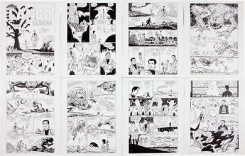 Gilbert Hernandez Star Wars Tales #20 Complete 8-page Story "Young Lando Calrissian" Original Art (Dark -