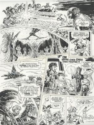 Jean-Claude Mézières | Valérian, Tome 21, L’Ouvre temps planche 44 | Galerie 9ème Art