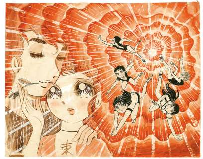 Chikae Ide Hand-Drawn Color Manuscript "Viva Volleyball" | Mandarake (Big Web)