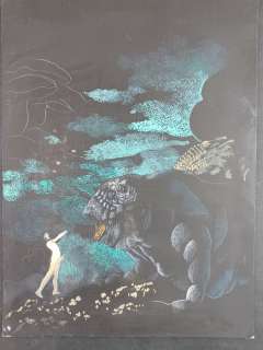 Karel Thole | Karel Thole - Preliminare di Copertina per Libro Horror "Negli Abissi" - Page volante - Exemplaire unique | Catawiki