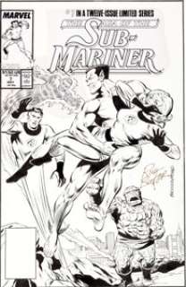 Rich Buckler and Bob McLeod The Saga of the Sub-Mariner #7 Cover Original Art (Marvel, 1989). This cover for - | Heritage