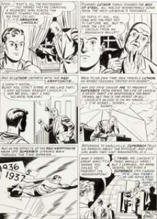 George Papp Superboy #85 "Impossible Mission" Abraham Lincoln Assassination/Time-Travel Story Final Page -
