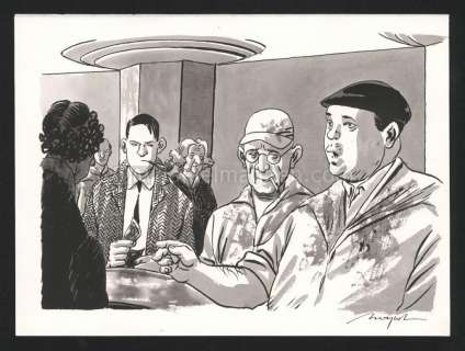 Emmanuel Moynot - Illustration originale Les Halles - Nestor Burma