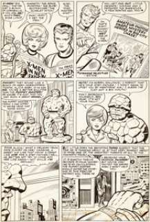 Jack Kirby and Chic Stone Fantastic Four #28 Page 2 Co-Starring the X-Men Original Art (Marvel, 1964). One of the - | Heritage