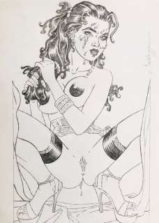 Roberto Baldazzini | Roberto Baldazzini - Illustrazione originale - Page volante - Exemplaire unique - (2019) | Catawiki