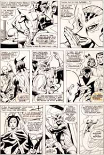 Dave Cockrum and Bob McLeod X-Men #94 Page 2 Original Art (Marvel, 1975). Sunfire announces his departure - | Heritage