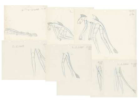 Tezuka Osamu Hand-Drawn Anime Original Picture "Phoenix 2772" Half-fishman 7 sheets | Mandarake (Big Web)