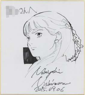 Seiyoshi Nishimura Hand-Drawn Shikishi "New Mobile Report Gundam Wing" Lilina | Mandarake (Big Web)