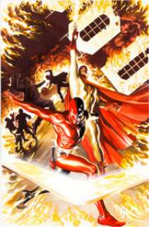 Alex Ross Project Superpowers #2 Cover Original Art (Dynamite Entertainment, 2008). Only the second Alex Ross -