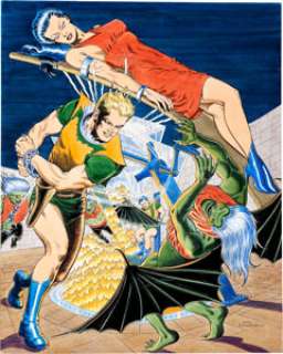 Dan Zolnerowich Planet Comics #18 Cover Recreation Original Art (1980). Although he drew the original -