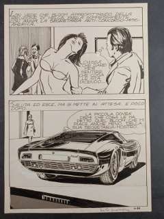 Manara, Milo | Manara, Milo - Tavola Originale Genius n. 1 "Il Morso della Lupa" - (1969) | Catawiki