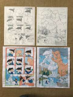 Torres, Daniel | Torres, Daniel - 2x Original page + 2x original colour page - Tom y María y el muñeco de nieve | Catawiki