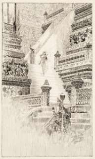 Joseph Clement Coll Guns of the Gods Illustration Original Art (Bobbs-Merrill, 1921). Exquisite frontispiece -