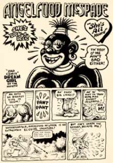 Robert Crumb Zap Comix #2 "Angelfood McSpade" Complete 4-Page Story Original Art (Apex Novelties, - | Heritage