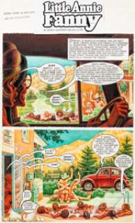 Harvey Kurtzman and Will Elder Playboy December 1976 Little Annie Fanny Complete 3-Page Story Original Art -