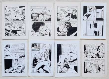 Zuffi | Bonnie - Zuffi - Lot de 8 planches Erotiques | Catawiki