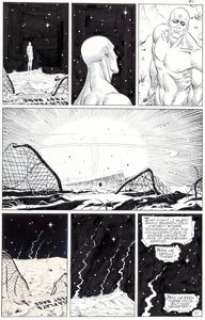 Dave Gibbons Watchmen #3 Page 21 Dr. Manhattan Original Art (DC, 1986). A key turning point in the story, -