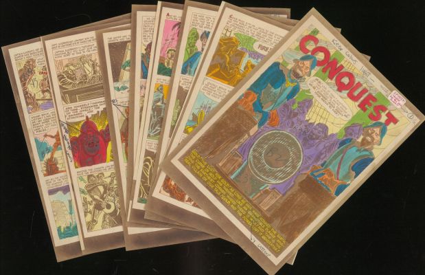 Kurtzman-Conquest, Two-Fisted Tales #1 (#18), 7pg Silver Print Color Guide | Russ Cochran