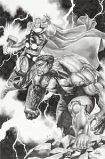 Mico Suayan - Thor and Hulk Illustration Original Art (2014). The two Marvel Comics heavy hitters have -