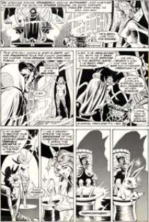 Frank Brunner and Dick Giordano Doctor Strange #1 Story Page 2 Clea Original Art (Marvel, 1974). The lovely -