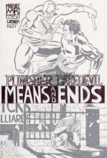 David Lapham Punisher vs. Daredevil #1 Cover Original Art (Marvel, 2005). Daredevil and Punisher‘s -