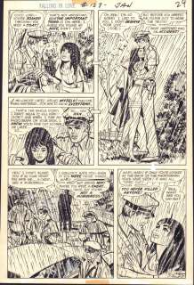 Jack Katz, Vince Colletta - Falling in Love #128 P.11 - Mary Tells Ben the Truth in the Rain - 1972