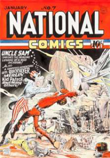Murphy Anderson National Comics #7 Uncle Sam Cover Recreation Original Art (1996).... | Heritage