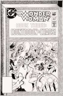 Ross Andru and Dick Giordano Wonder Woman #293 Cover Wonder Girl, Supergirl, Black Canary Original Art (DC, 1982)....