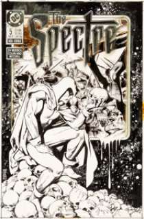 José Luis García-López Spectre V2#5 Cover Original Art (DC, 1987). Alas, poor Jim -