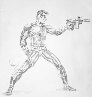 JIM STERANKO 1968 LARGE NICK FURY PENCIL DRAWING