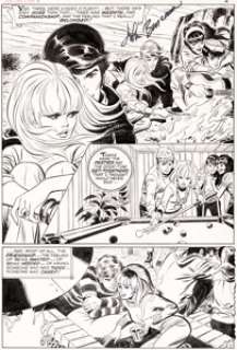 John Buscema and John Romita Sr. Our Love Story #1 Story Page 5 Original Art (Marvel, 1969).... | Heritage