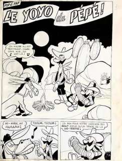 Bottaro, Luciano | Bottaro, Luciano - Tavola originale per Pop et Pap "Le yoyo du Pepè" | Catawiki