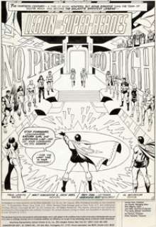 Walt Simonson and Jack Abel Superboy and the Legion of Super-Heroes #237 Splash Page 1 Original Art (DC, 1978).... | Heritage