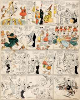  - Frederick Opper Happy Hooligan Sunday Comic Strip Original Art dated 5-17-08 (American-Journal Examiner, 1908)....