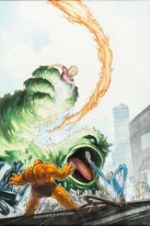  - John K. Snyder III Official Overstreet Comic Book Price Guide 31st Edition Cover Painting Fantastic Four Original ...