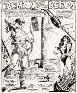  - Val Mayerik and the Tribe Conan the Barbarian #69 Splash Page 1 Original Art (Marvel, 1976)....